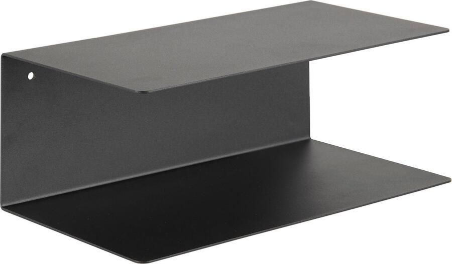 Rebellenclub Wandplank Lancaster Zwart metaal Set van 2 stuks