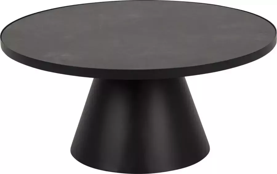 Rebellenclub Salontafel Leeds Rond L Ø85 cm Zwart Keramiek