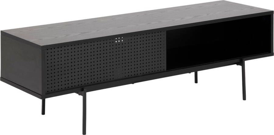 Rebellenclub TV-Meubel Aarhus 140 cm Zwart