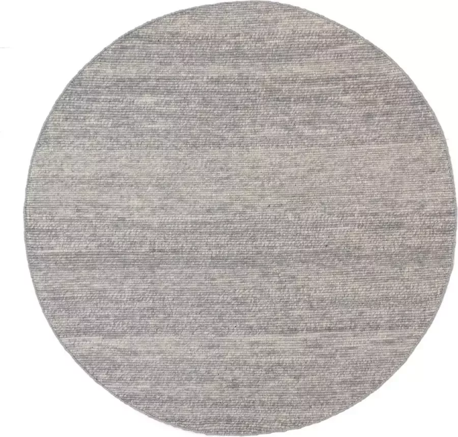 Rebellenclub Vloerkleed Hugo Rond Donkergrijs Ø200 cm