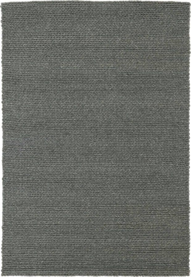 Rebellenclub Vloerkleed Kabel Antraciet Grijs 160x230 cm