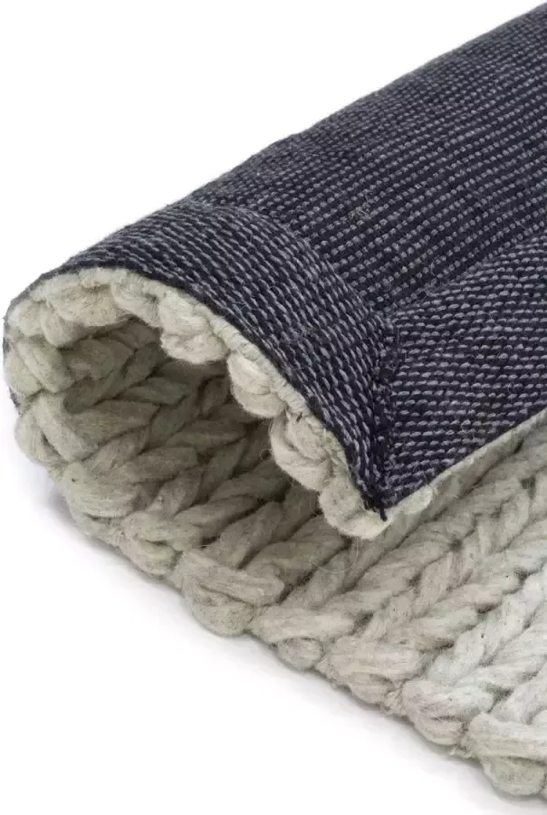 Rebellenclub Vloerkleed Kabel Licht Grijs 160x230 cm