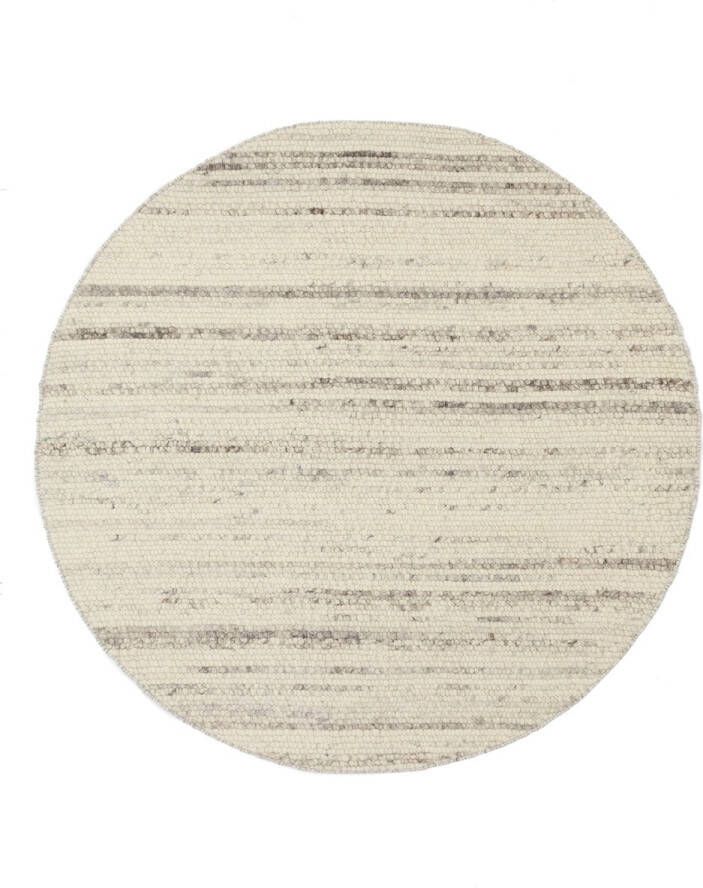 Rebellenclub Vloerkleed Laura Rond Beige ø200cm