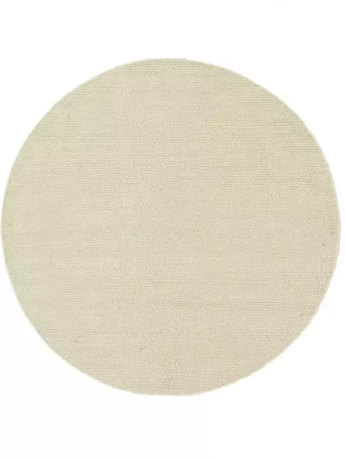 Rebellenclub Vloerkleed Laura Rond Wit ø200cm
