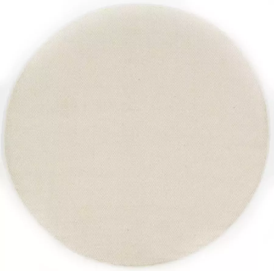 Rebellenclub Vloerkleed Nadine Rond Wit ø200cm - Foto 2