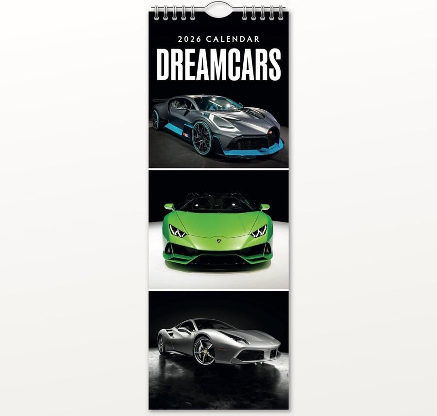 Red Robin Dreamcars Slimline Kalender 2026