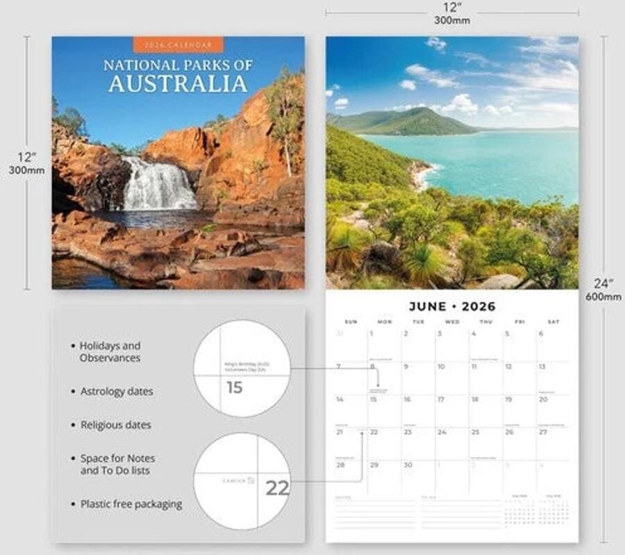 Red Robin National Parks of Australia Kalender 2026