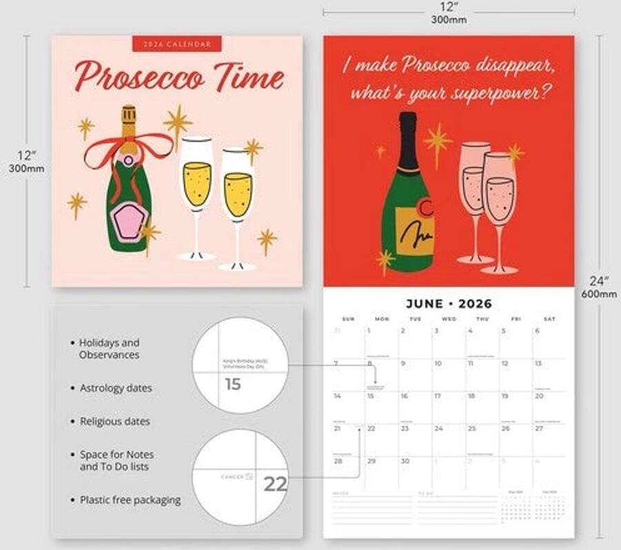 Red Robin Prosecco Time Kalender 2026