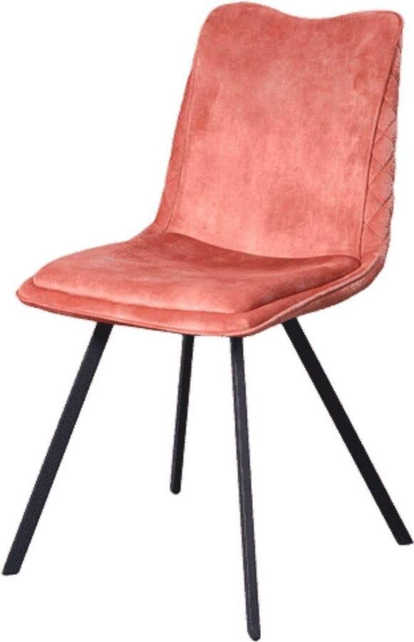 Geen specifiek merk Eetkamerstoel Sebas J'adore Velvet Roze Velours