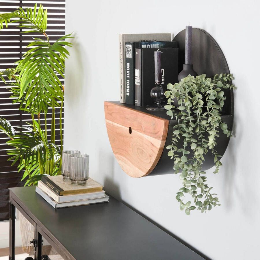 Reefs Interior Wandschap Half Moon Ø50cm met lade