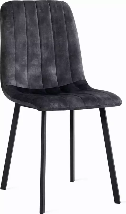 Refurna Eetkamerstoel Minsk Velvet Antraciet