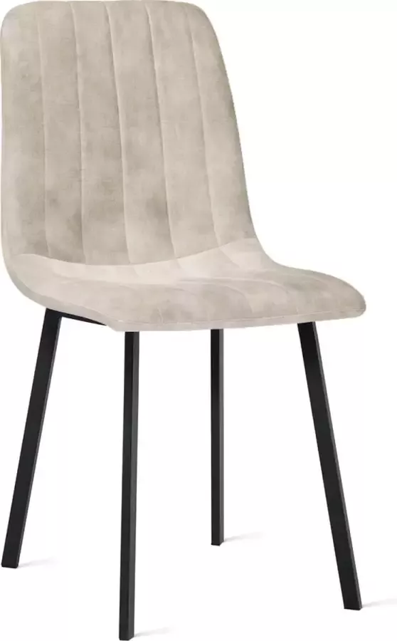 Refurna Eetkamerstoel Minsk Velvet Taupe Set van 2 - Foto 2