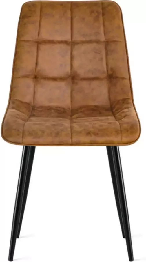 Refurna Eetkamerstoel Yerevan Cognac Set van 2 - Foto 2