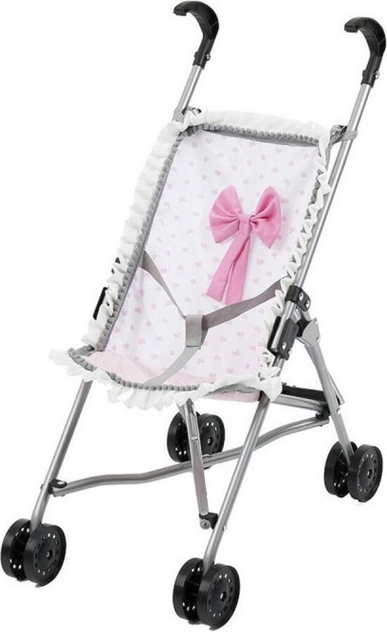 REIG Poppenstoel Roze Paraplu Wit Schoonheidsvlekjes