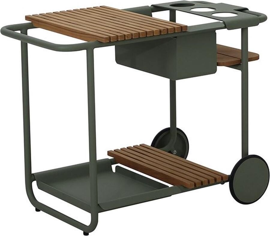 Relax Trolley Sunrise Teak Green 90 x 46 cm