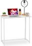 Relaxdays bureau klapbaar laptoptafel computertafel ruimtebesparend tafel Wit wit - Thumbnail 2