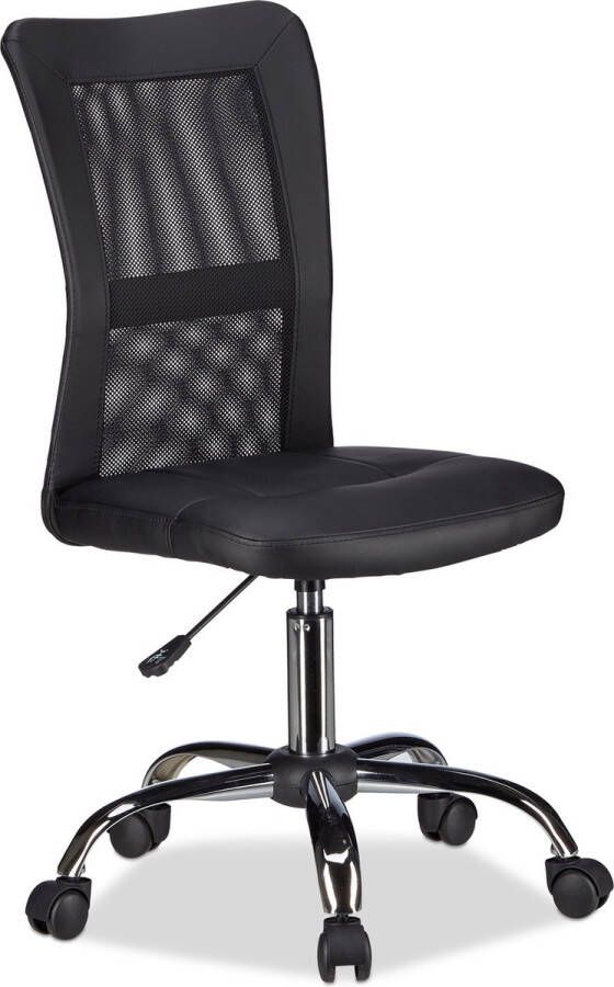 Relaxdays computerstoel ergonomisch bureaustoel directiestoel hoogte verstelbaar zwart