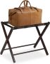 Relaxdays inklapbaar kofferrek hout kofferstandaard bagagerek standaard bagage bruin - Thumbnail 1