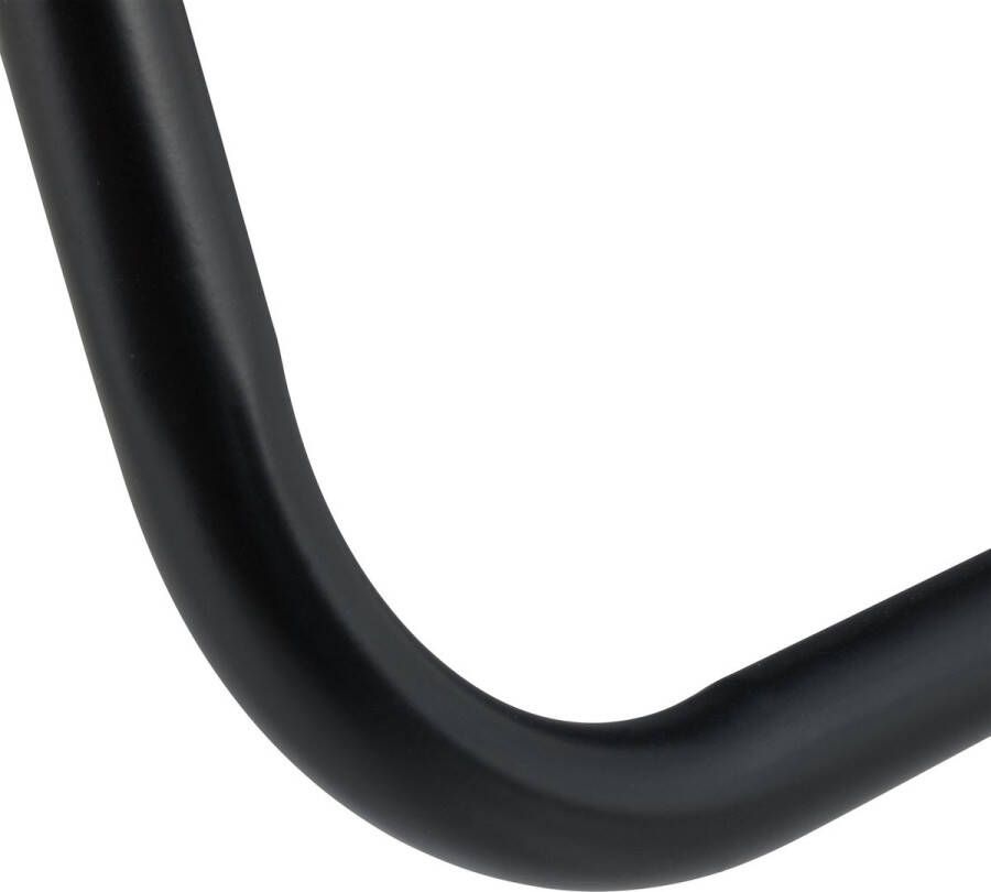 Relaxdays garderoberek metaal 145 x 80 x 44 cm 1 kledingstang kapstok zwart-houtlook