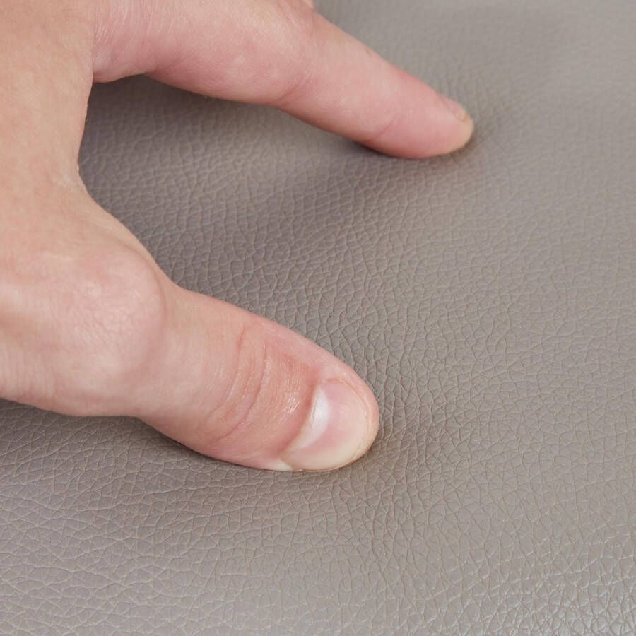 Relaxdays opbergbank kunstleer vouwbaar gepolsterd hal slaapkamer 37 5x76 5x38 5 cm grijs - Foto 3