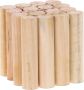 Relaxdays plantenkruk hout vierkante plantentafel 20 cm lage plantenstandaard binnen - Thumbnail 2