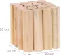 Relaxdays plantenkruk hout vierkante plantentafel 20 cm lage plantenstandaard binnen - Thumbnail 1