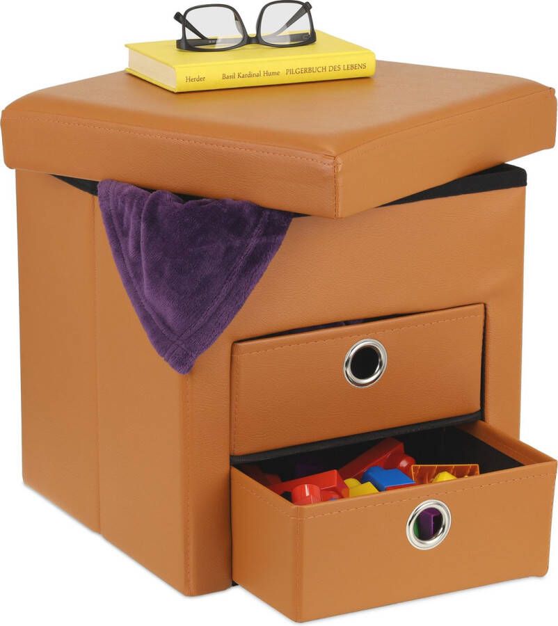 Relaxdays hocker met opbergruimte, kunstleer, zitbank voor hal, slaapkamer, zitkist, HBD: 35x76x37 cm, wit Relaxdays hocker met opbergruimte, kunstleer, zitbank voor hal, slaapkamer, zitkist, HBD: 35x76x37 cm, wit
