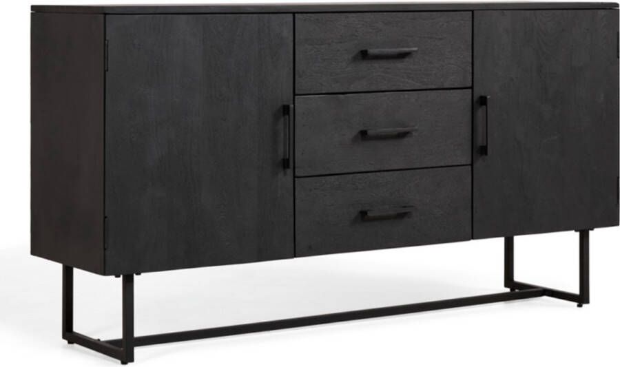 Collectables Dressoir Pristina 150x80x40cm mangohout zwart
