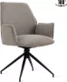 Relaxt Wonen Eetkamerstoel Jill Linnen Taupe Set van 2 - Thumbnail 2