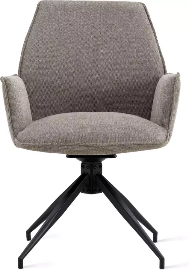 Relaxt Wonen Eetkamerstoel Jill Linnen Taupe Set van 2