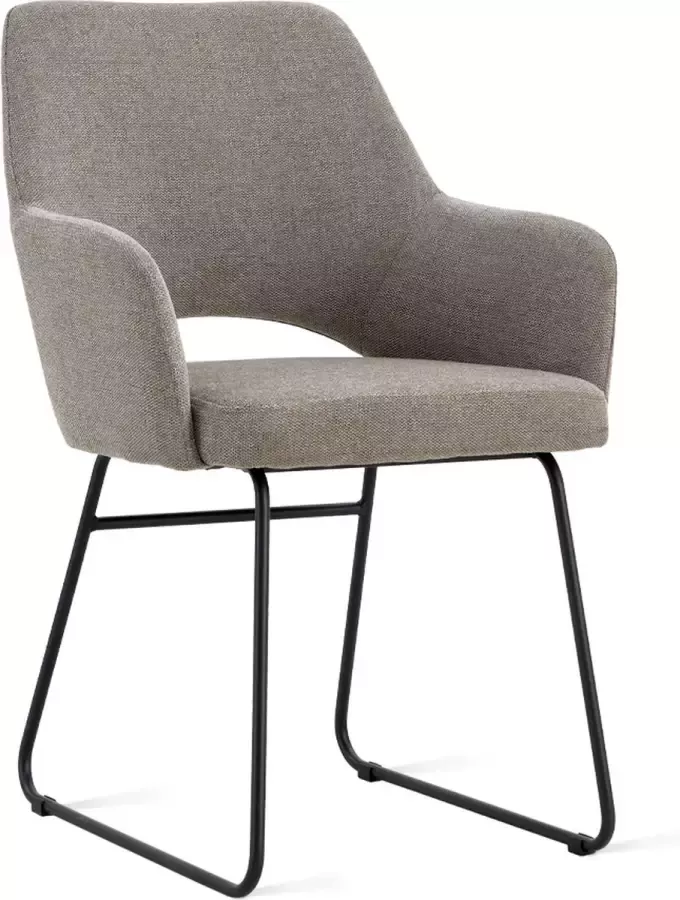 Relaxt Wonen Eetkamerstoel Lisa Linnen Taupe Set van 2