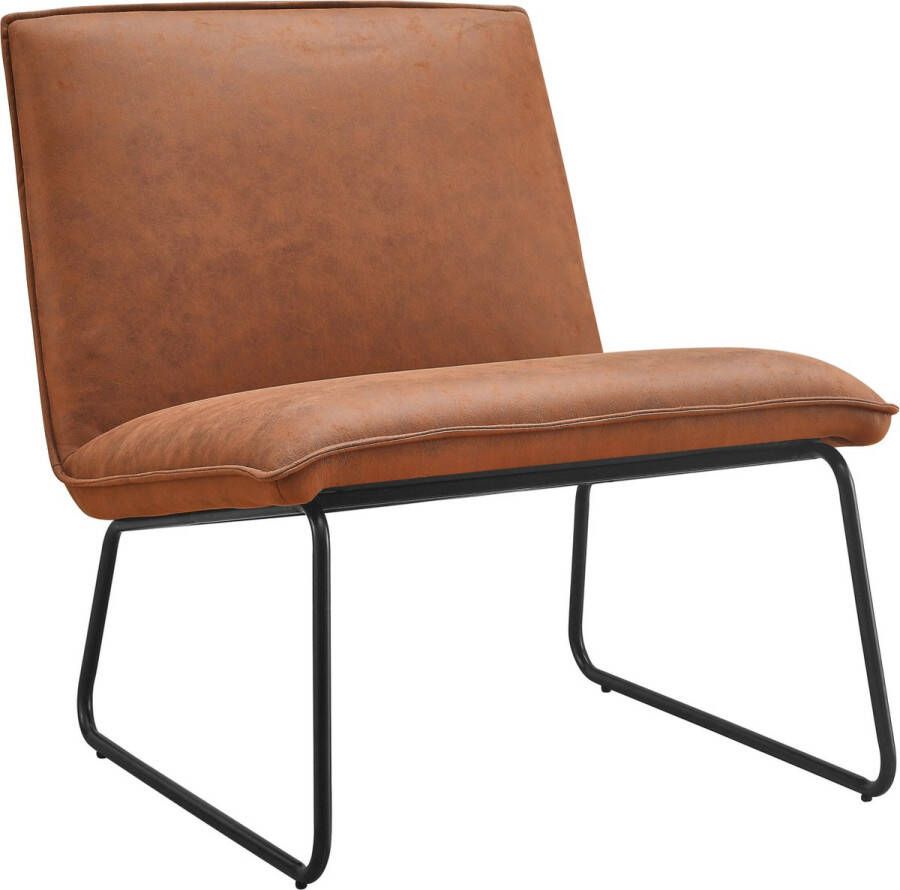 Relaxt Wonen Fauteuil James – Microleder Cognac