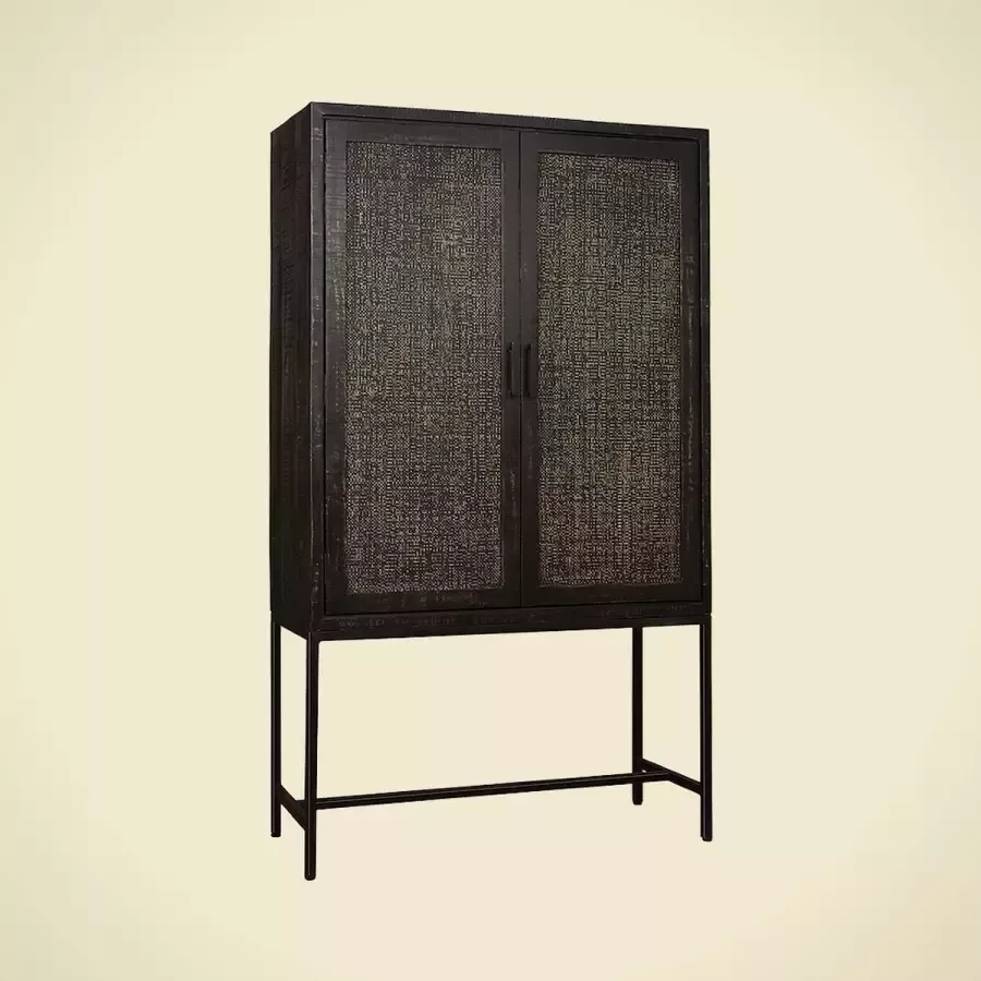 AnLi Style Tower living Carini Cabinet black 2 drs. 110x45x190 - Foto 2
