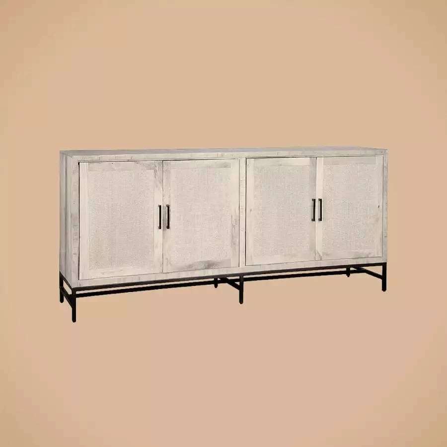 AnLi Style Tower living Carini Sideboard white 4 drs. 200x45x90 - Foto 2