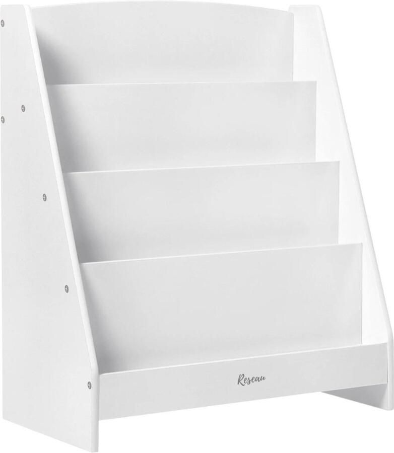 Reseau goods Boekenkast Kind Boekenrek Boekenplanken – Boekenstandaard Opbergkast Kinderen Kinderkamer Hout Wit