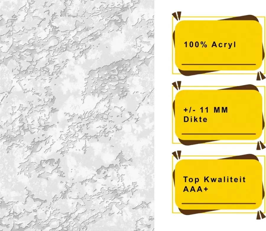 Resital Laguna Moderne Vloerkleed Zilver Tapijt Carpet Top Kwaliteit Nieuwe Collectie 160x230cm