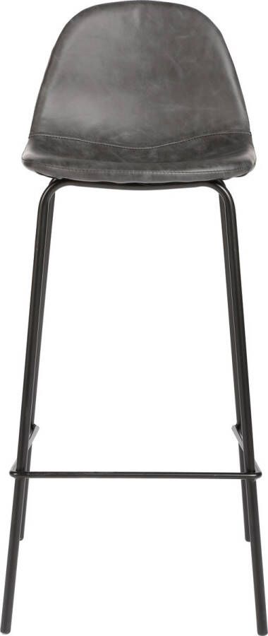 Retail Team Barkruk Grijs PU Metaal