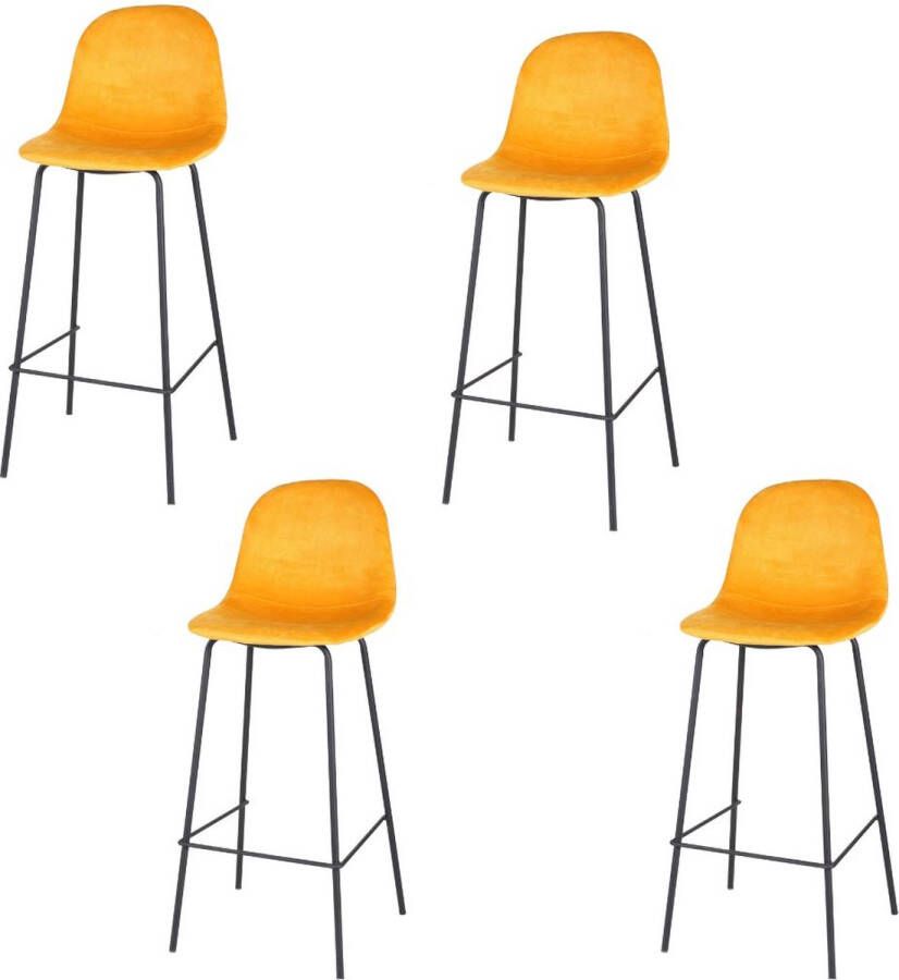 RETAIL TEAM NV Barstoel Geel 104 x 44 x 42cm