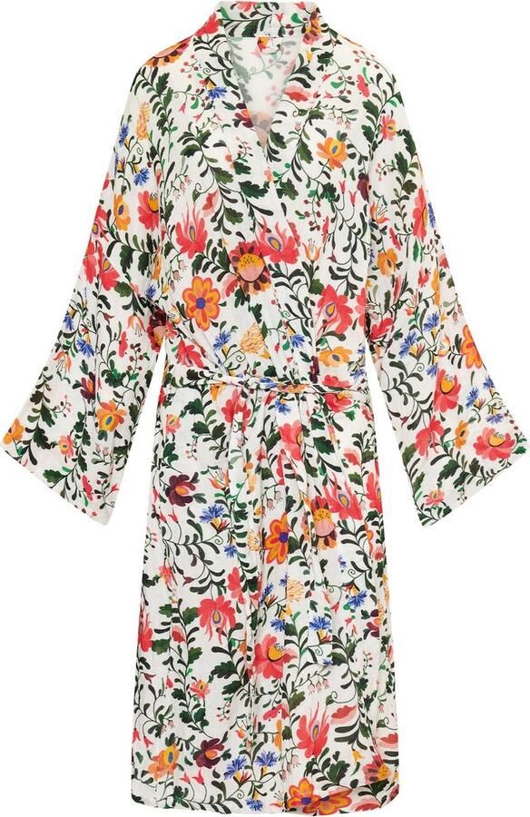 Return to Sender Kimono one size Bed of flowers geprinte katoen mousseline kimono voor kinderen