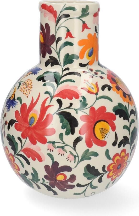 Return to Sender Vaas medium 30 cm Bed of Flowers print handgeschilderd ronde vorm Gekleurde bloemenvaas - Foto 2