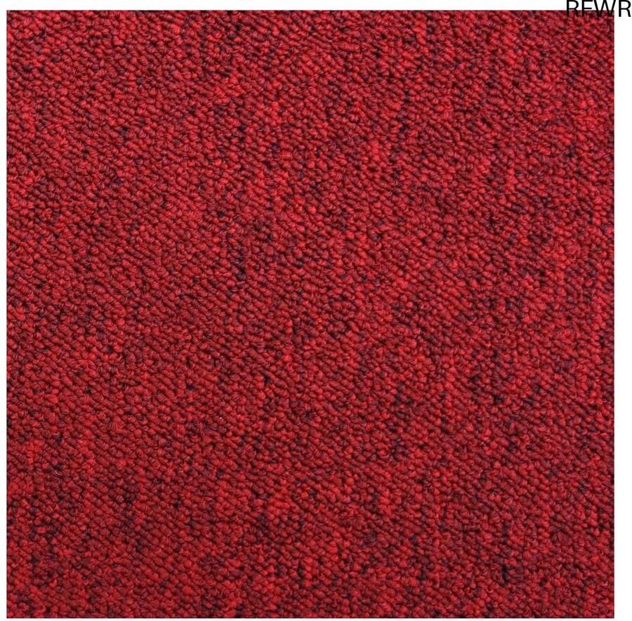 RFWR 40 Tapijttegels Scharlaken Rood Heavy Duty Vloeren voor Kantoor en Thuis – Eenvoudige Installatie