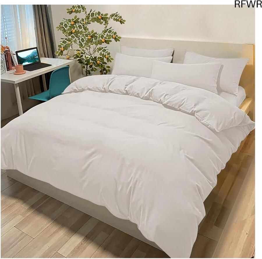 RFWR Dekbedovertrek 200 x 200 cm met 2 Kussenslopen – Comfortabel Beddengoed voor Tweepersoonsbed