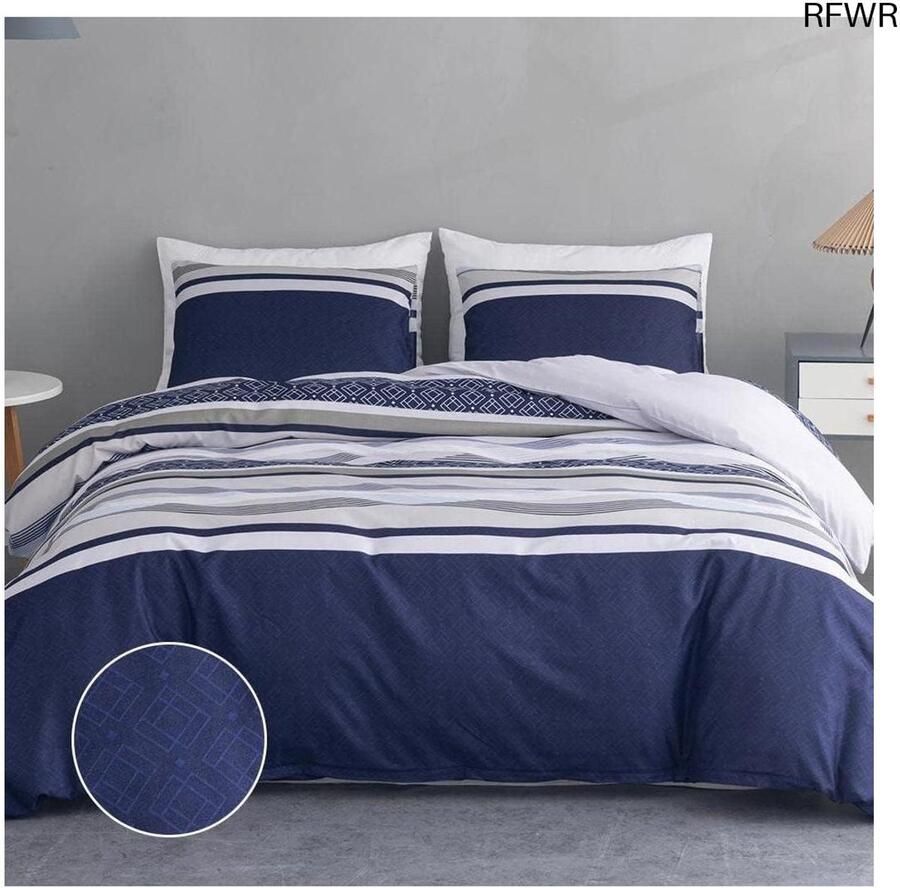 RFWR Dekbedovertrek Set voor Tweepersoonsbed 240x220 cm Bohemian Patroon 3-Delig Microvezel Inclusief 2 Kussenslopen