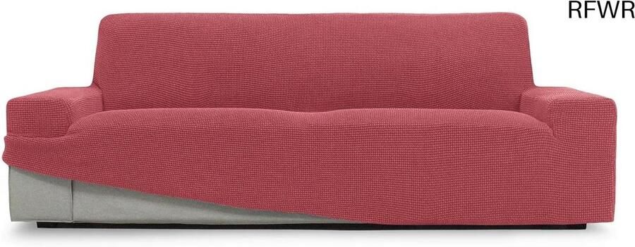 RFWR Elastische 2-zits Bankhoes Lichtfuchsia tot 180 cm Jacquard-Stof Universeel Verstelbaar