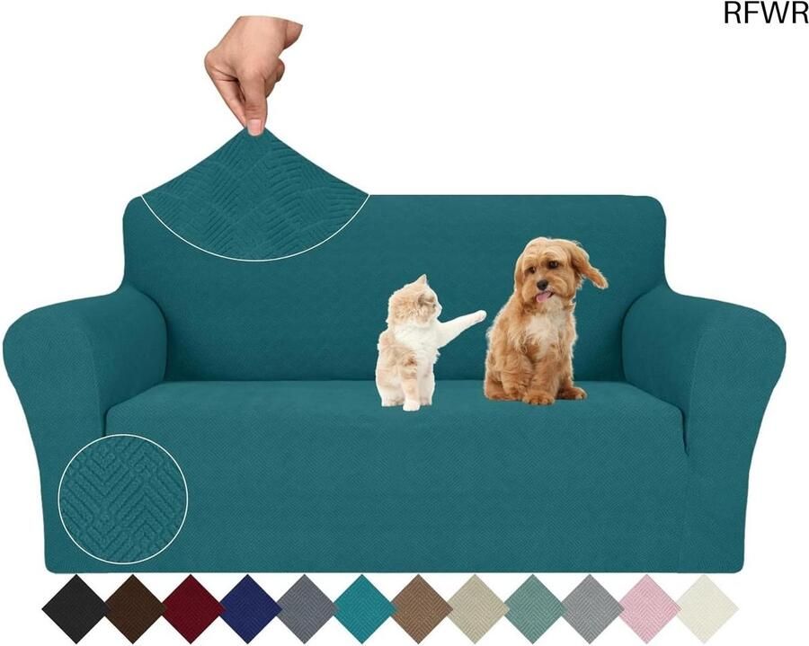 RFWR Elastische Bankhoes 2 Zits Antislip en Krasbestendig