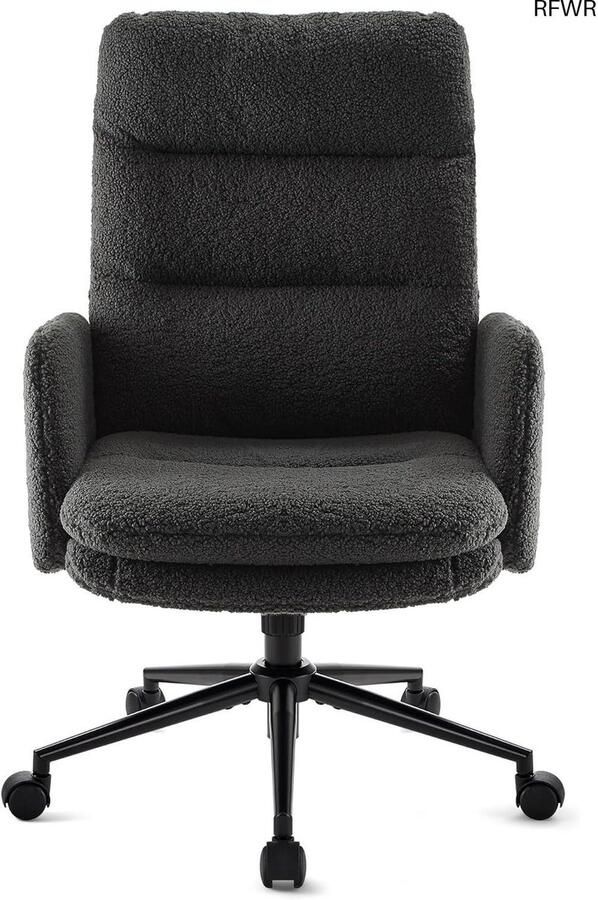 RFWR Ergonomische Bureaustoel met Armleuningen en Wielen In Hoogte Verstelbare Draaistoel voor Kantoor Thuis en Studie