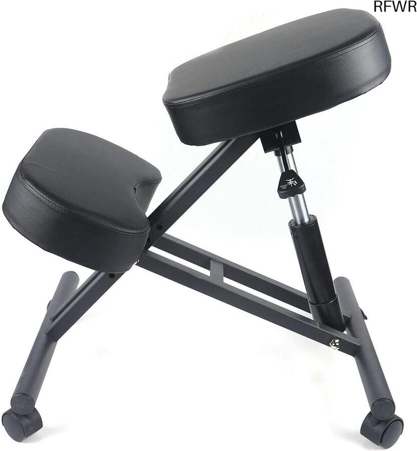 RFWR Ergonomische Kniestoel – Verstelbare Bureaustoel met Wielen voor Thuis en Kantoor