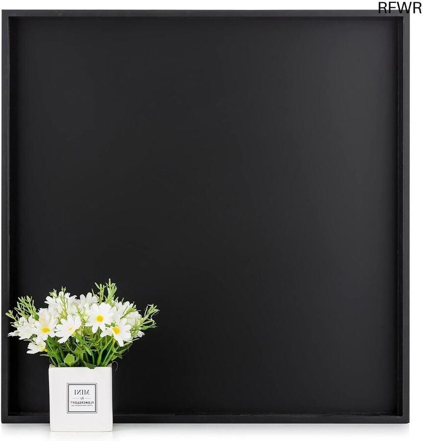 RFWR Groot Vierkant Dienblad zonder Handgrepen voor Salontafel 50 8 cm Moderne Decoratie en Opslag