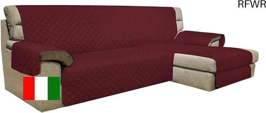 RFWR Hoekbankhoes 2-zits met Schiereiland Waterdicht Antislip Vlekbestendig