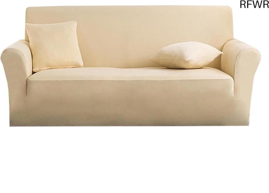 RFWR Hoge Stretch Bankhoezen voor 1 2 3 4-zitsbanken – Wasbare Antislip Overtrekken in Kleuren – Ideaal voor Huisdieren
